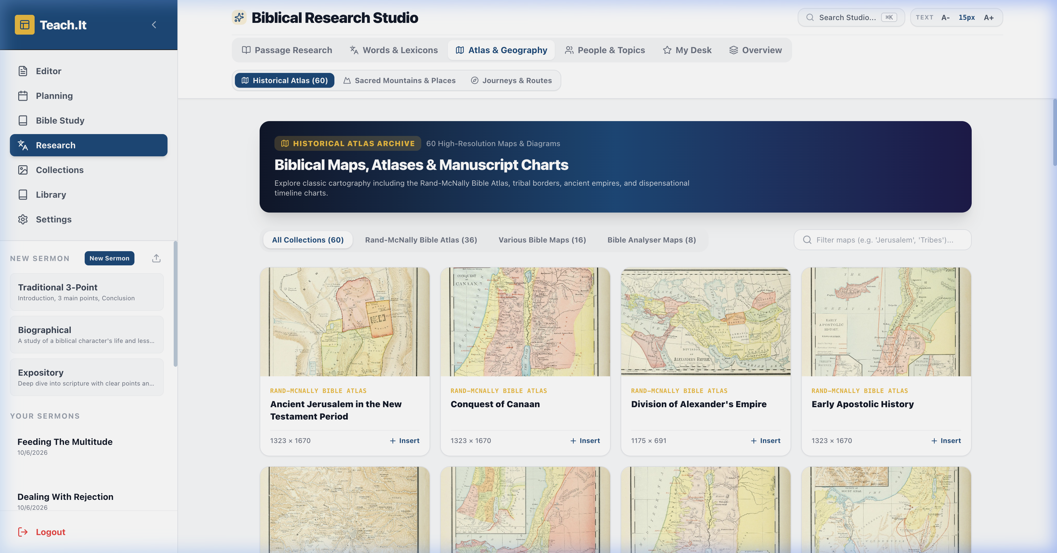 Biblical Atlas & Geography