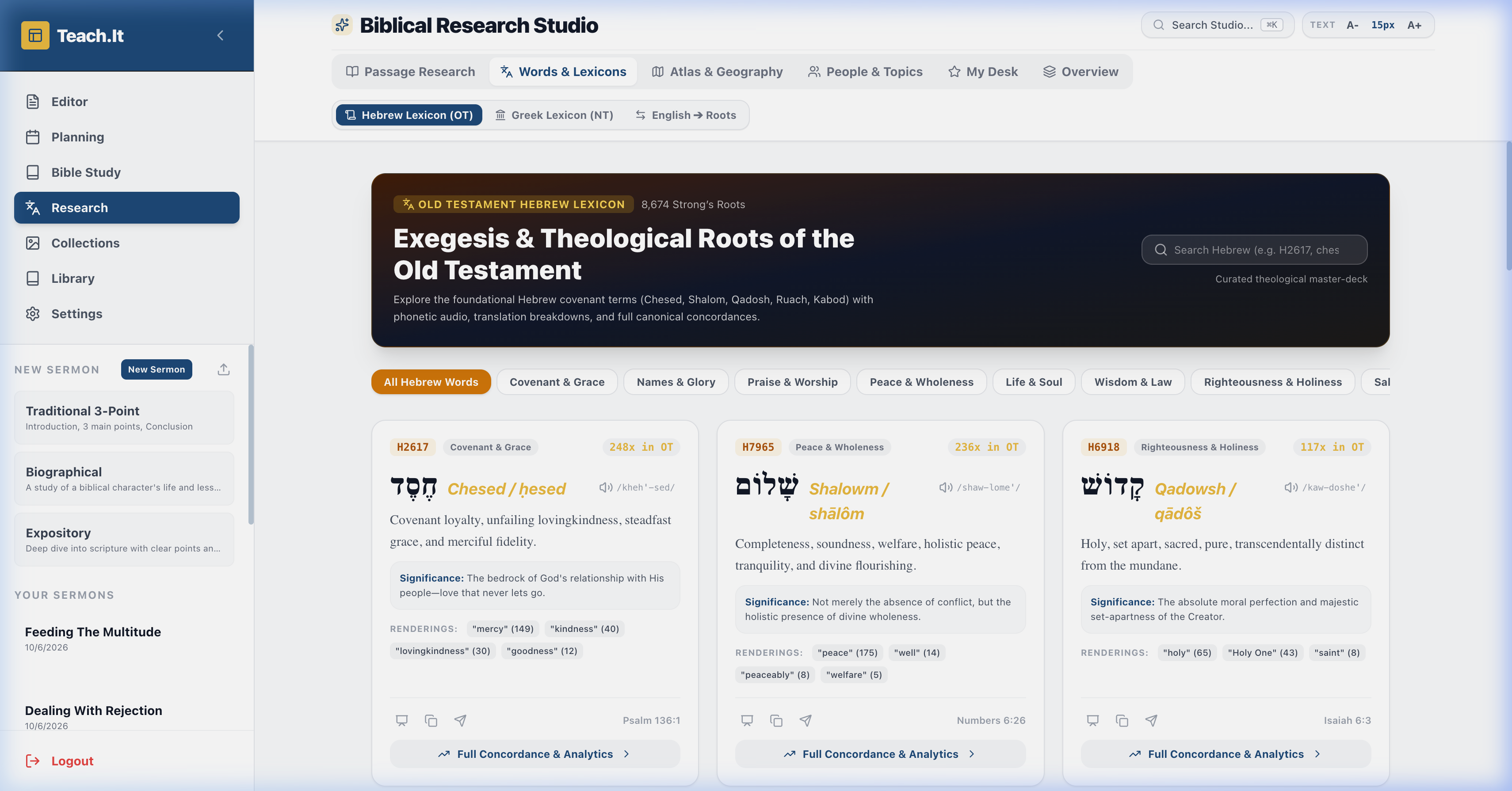 Original Language Lexicons